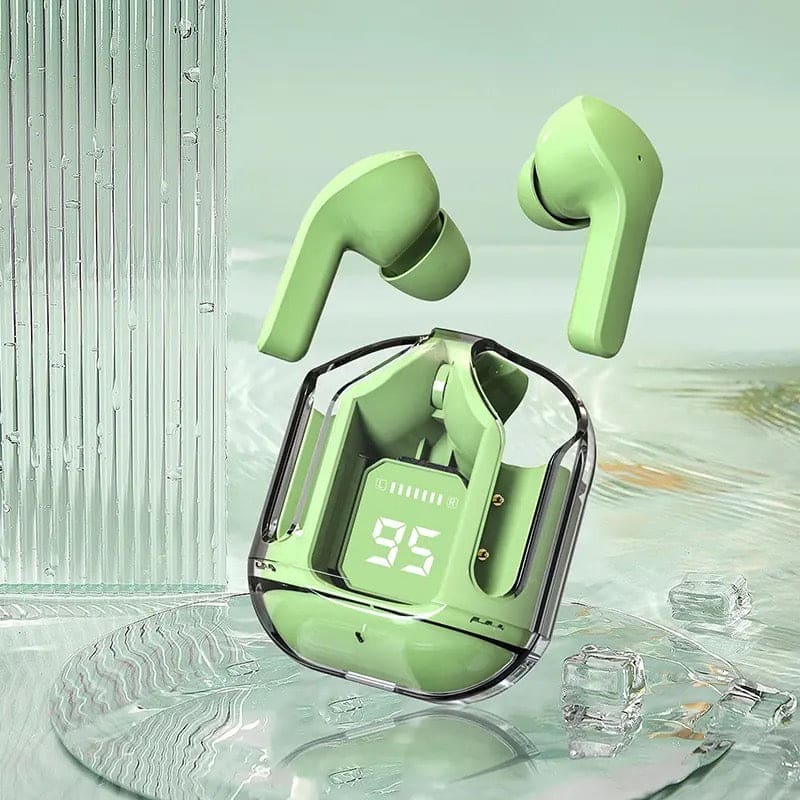 Air39 Wireless Earbuds Crystal Clear Sound, Bluetooth 5.3, Transparent Case