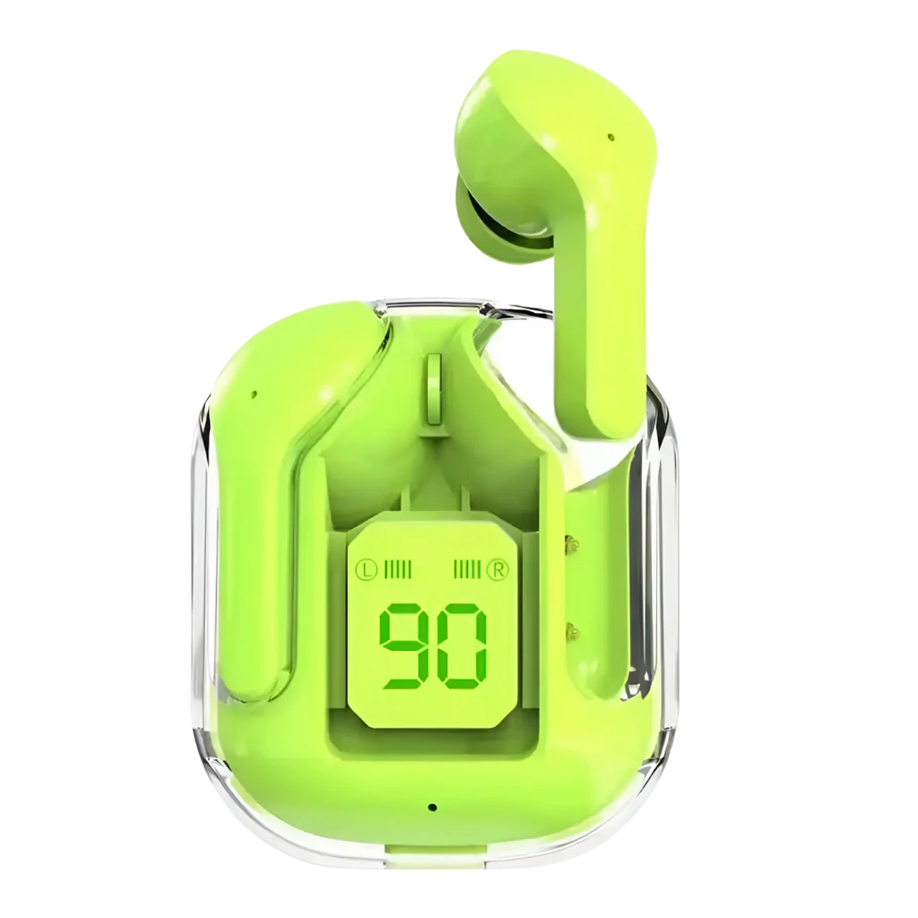 Air39 Wireless Earbuds Crystal Clear Sound, Bluetooth 5.3, Transparent Case