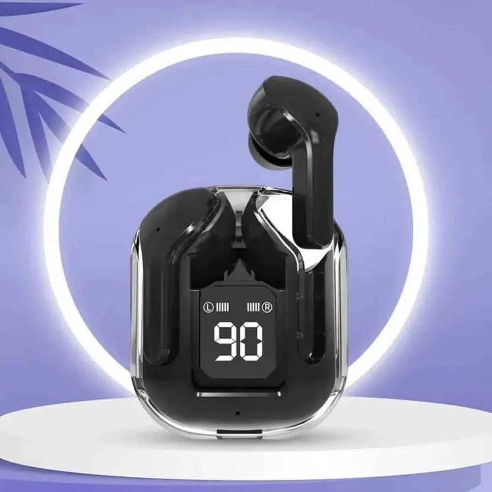 Air39 Wireless Earbuds Crystal Clear Sound, Bluetooth 5.3, Transparent Case