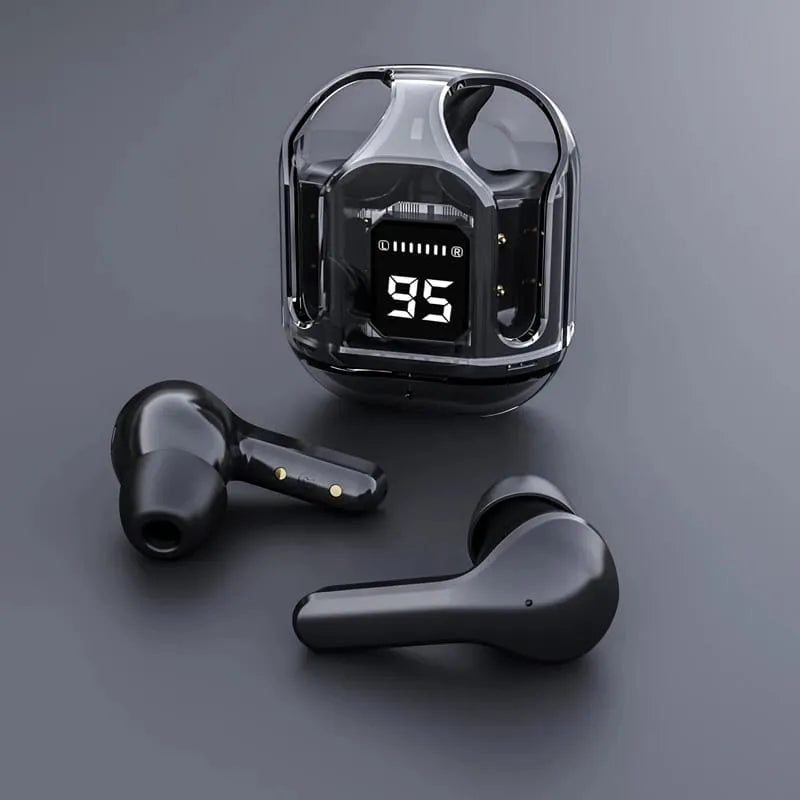 Air39 Wireless Earbuds Crystal Clear Sound, Bluetooth 5.3, Transparent Case