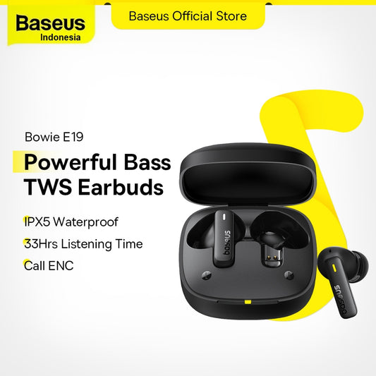 Baseus Bowie E19 Wireless IPX5 Waterproof Bluetooth Earphone With ENC Mic