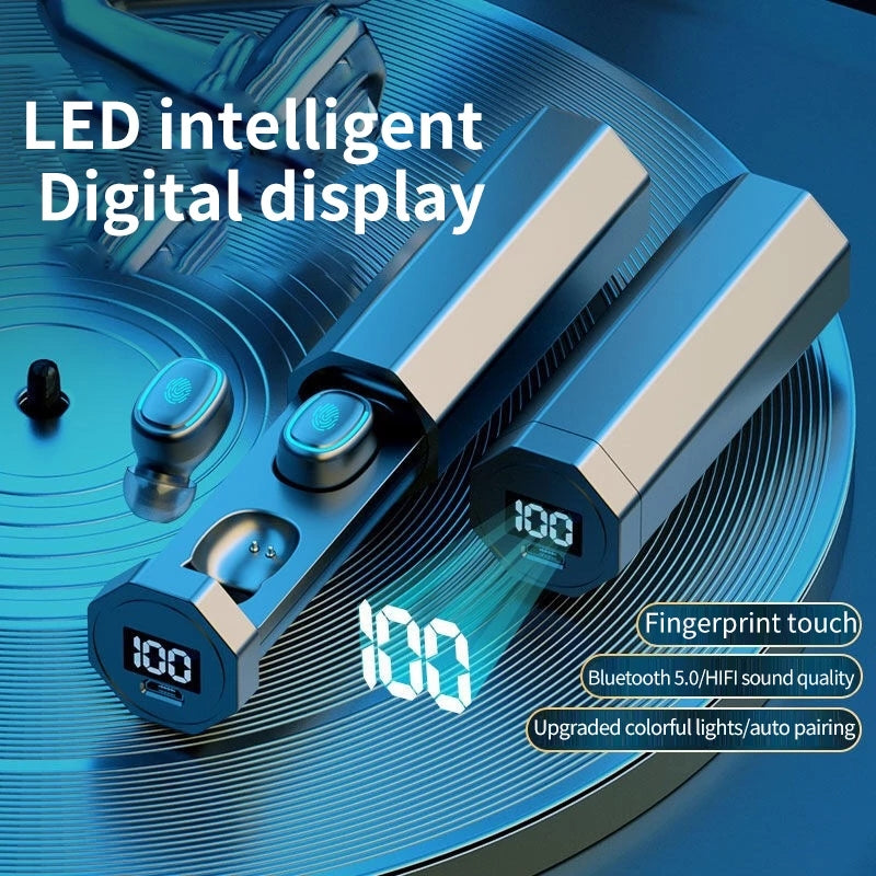 HLstar® A7 Air buds TWS Wireless Headphones 5.0 Bluetooth Earphones 9D