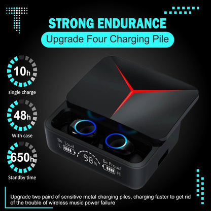Original M90 PRO TWS Wireless Earbuds Touch Control 5.3 Waterproof 9D
