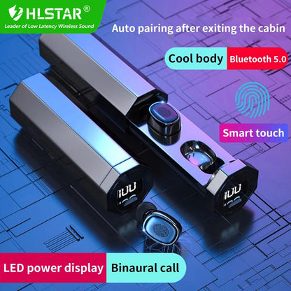 HLstar® A7 Air buds TWS Wireless Headphones 5.0 Bluetooth Earphones 9D