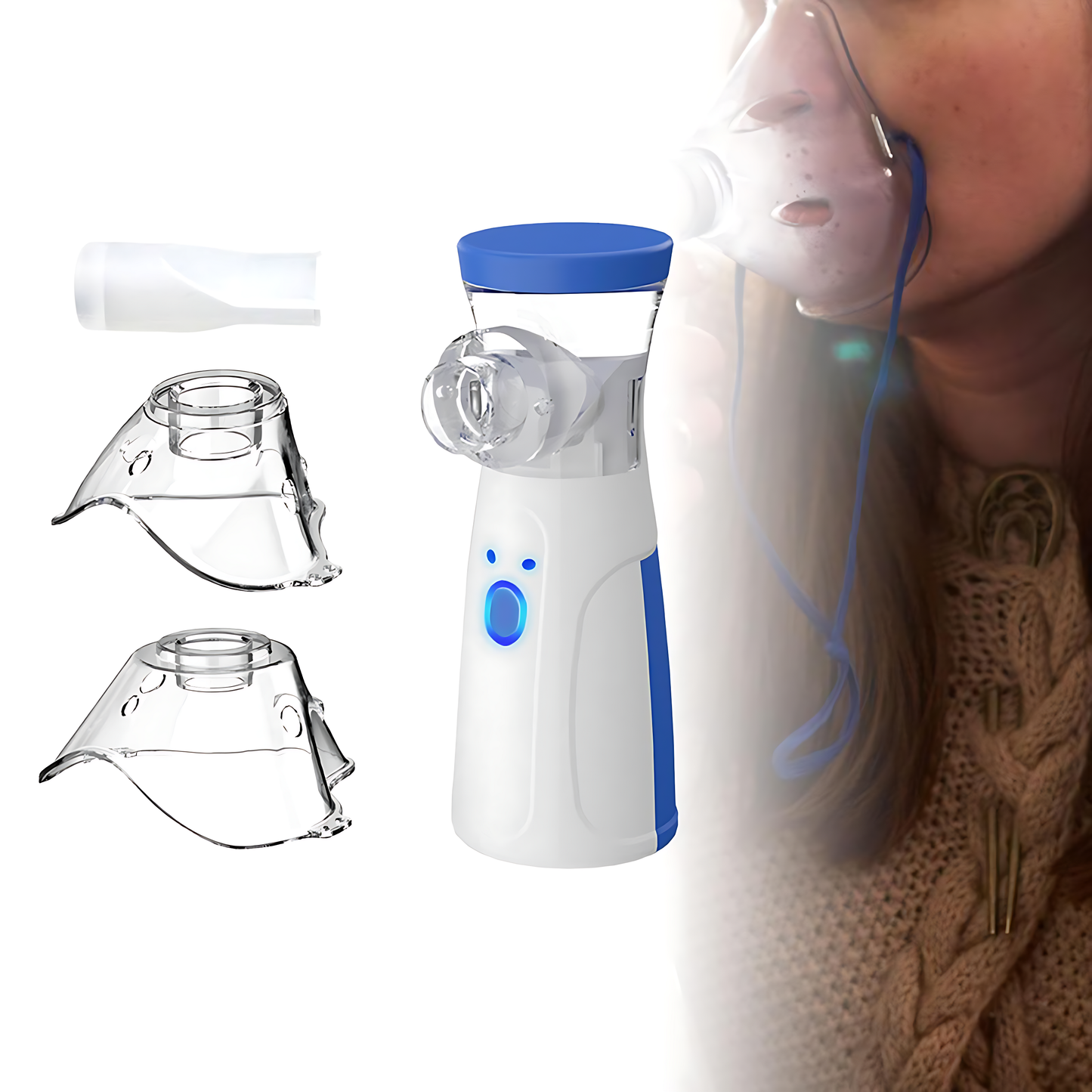 Mesh Portable Nebulizer Machine & Mask for Kids and Adults Inhaler Nebulizer