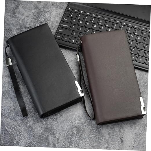 Men’s Long Wallet Slim Leather Long Purse - Ultra Slim and Business Luxurious