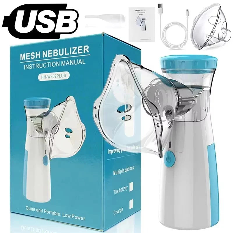 Mesh Portable Nebulizer Machine & Mask for Kids and Adults Inhaler Nebulizer