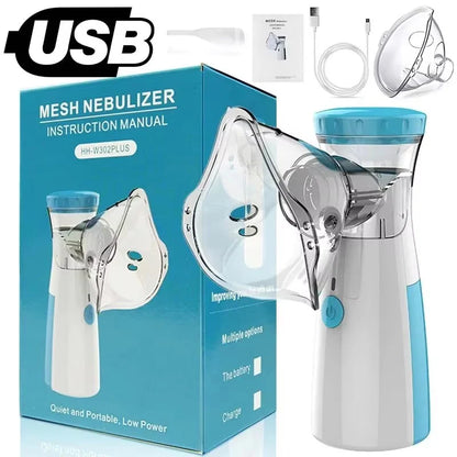 Mesh Portable Nebulizer Machine & Mask for Kids and Adults Inhaler Nebulizer