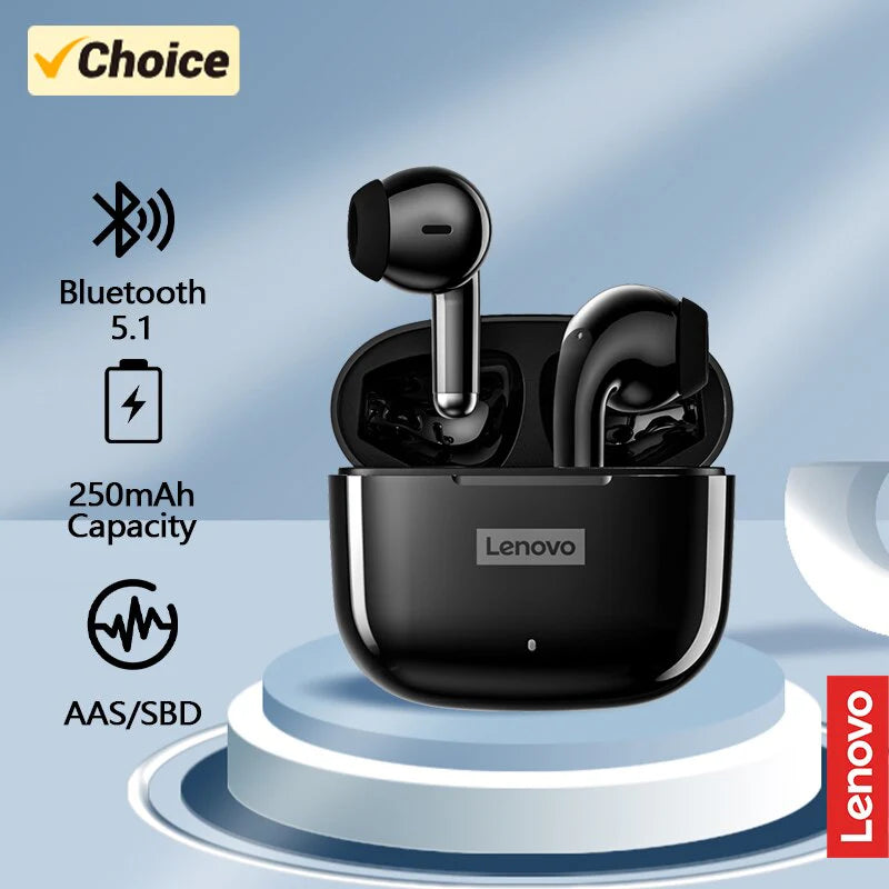 Lenovo LP40 Pro Wireless Bluetooth Earphones Noise Reduction Touch Control