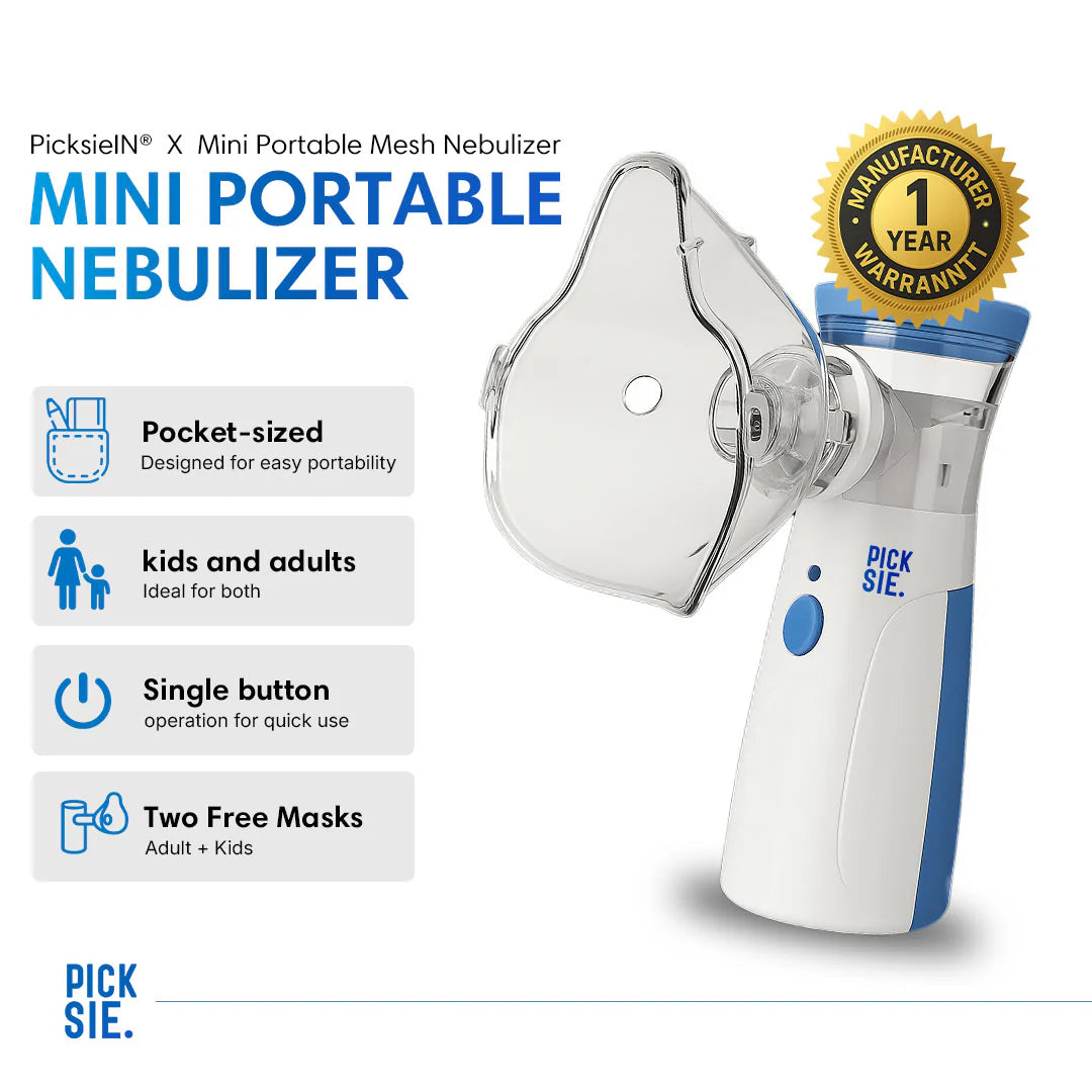 Mesh Portable Nebulizer Machine & Mask for Kids and Adults Inhaler Nebulizer