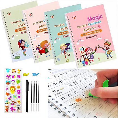 Sank Magic Practice book Set of 4 Reusable Learning Books for Kids